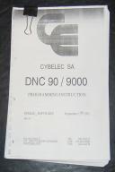 Cybelec-Cybelec DNC90/9000 Programming Instructions 1991-DNC90-DNC9000-01